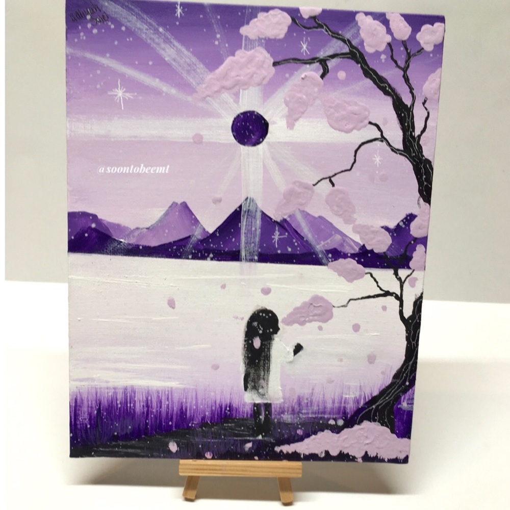 8x10 Acrylic Painting By Me- Custom 💜